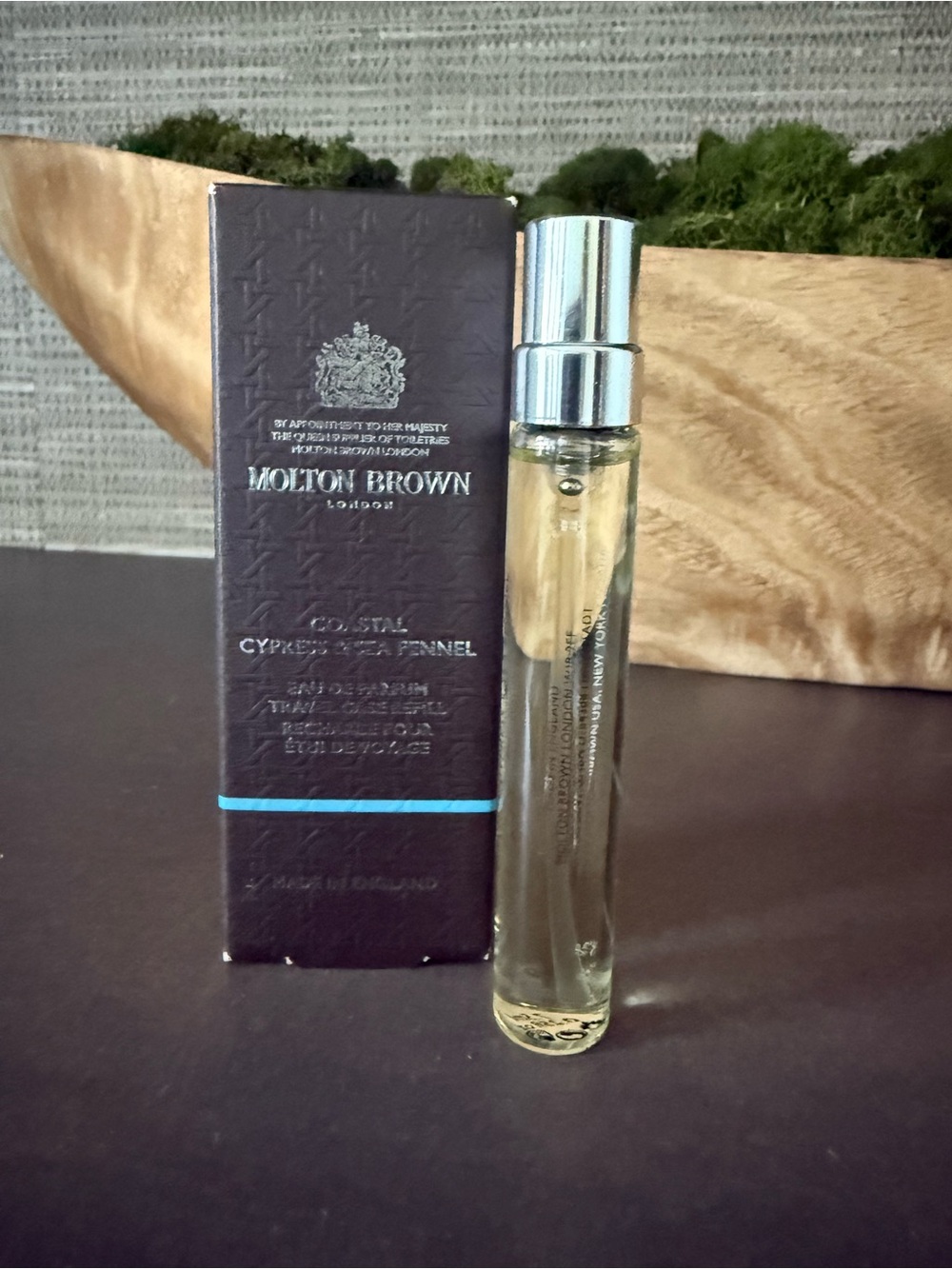 Molton Brown Coastal Cypress & Sea Fennel Travel Eau de Parfum - Brown & Silver